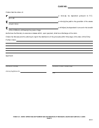 Form 14.2 Entry Approving Settlement and Distribution of Wrongful Death and Survival Claims - Greene County, Ohio, Page 2