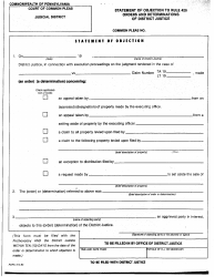 Form AOPC314-80 Statement of Objection to Rule 420 - Luzerne County, Pennsylvania, Page 2