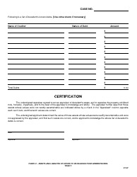 Form 5.1 Assets and Liabilities of Estate to Be Relieved From Administration - Greene County, Ohio, Page 2