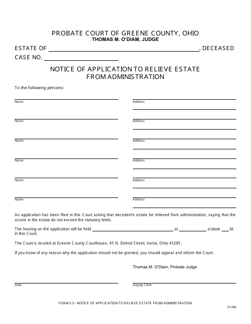 Form 5.3  Printable Pdf