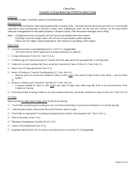 Document preview: Checklist - Transfer of Guardianship From Another State - Greene County, Ohio