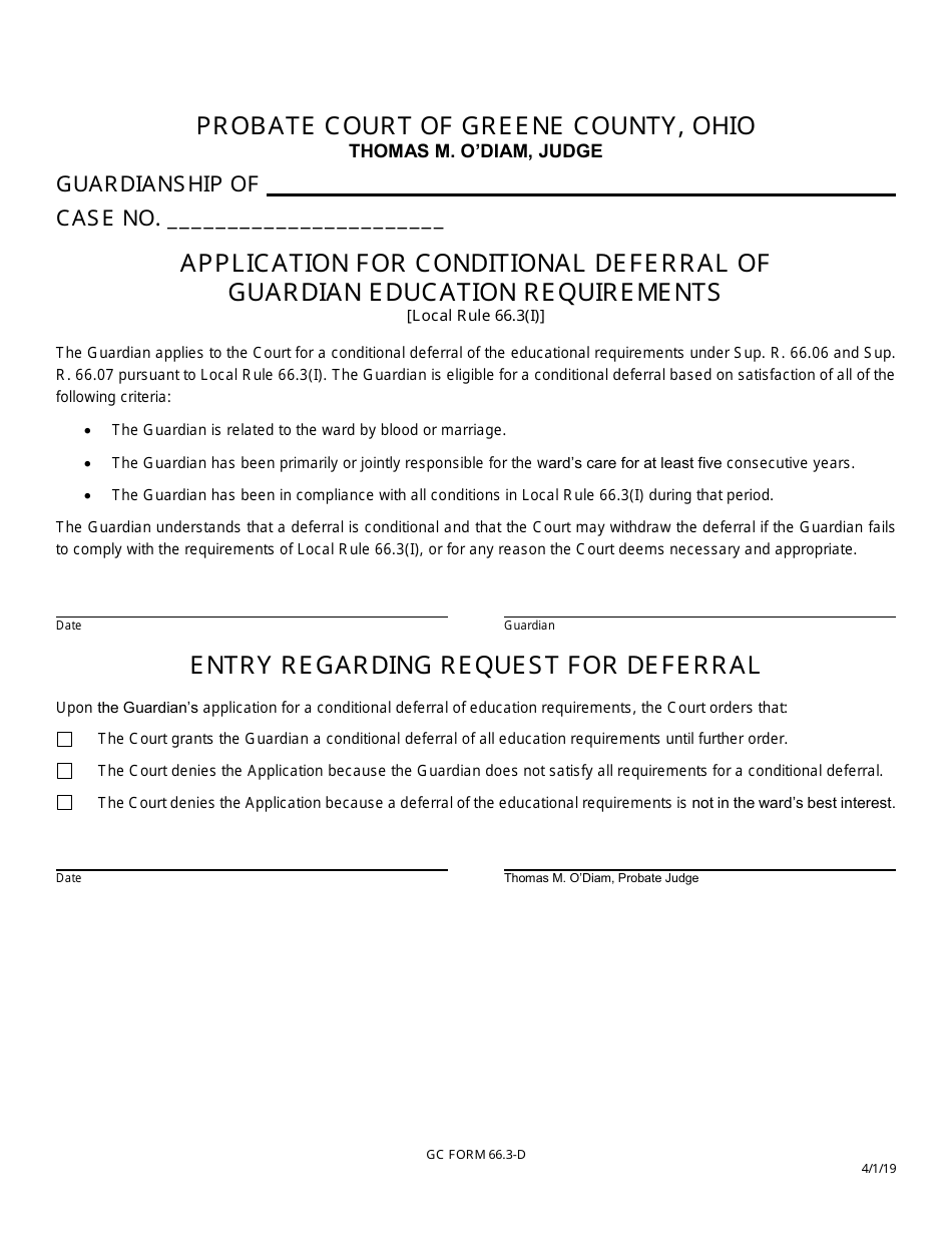 GC Form 66.3D Fill Out, Sign Online and Download Fillable PDF