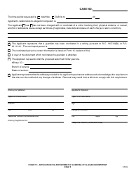 Form 17.0 Application for Appointment of Guardian of Alleged Incompetent - Greene County, Ohio, Page 2