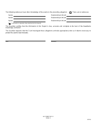 GC Form 104.1-C Report of Abuse, Neglect or Exploitation of Ward - Greene County, Ohio, Page 2