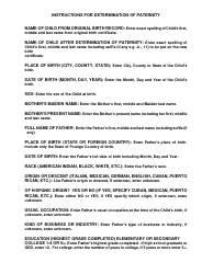 Form HEA3029 Determination of Paternity - Greene County, Ohio, Page 2