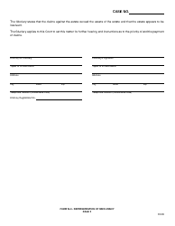 Form 24.0 Representation of Insolvency - Greene County, Ohio, Page 2