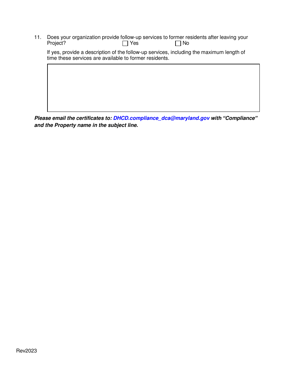 Annual Certification and Activity Report - Shelter and Transitional Housing Facilities Grant Program - Maryland, Page 4