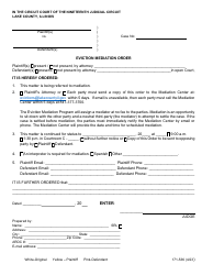 Document preview: Form 171-536 Eviction Mediation Order - Lake County, Illinois