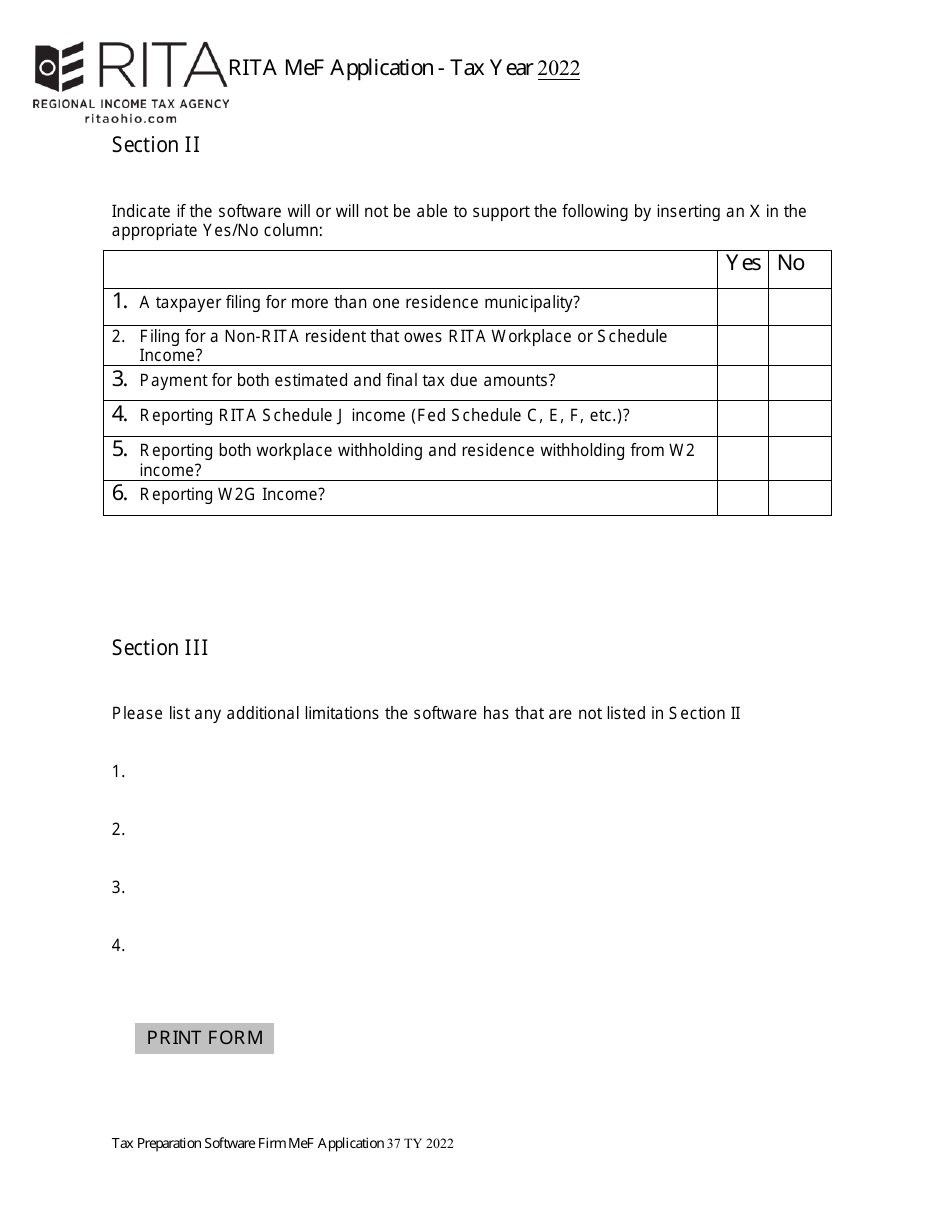 Form 37 Mef Application - Individuals - Ohio, Page 2