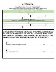 Form DEH:FH-632 Temporary Event Organizer Permit Application - County of San Diego, California, Page 6