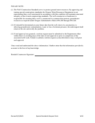 Special Standards Request Form - Oregon, Page 3