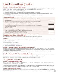 Instructions for Form M1PR Homestead Credit Refund (For Homeowners) and Renter&#039;s Property Tax Refund - Minnesota, Page 11