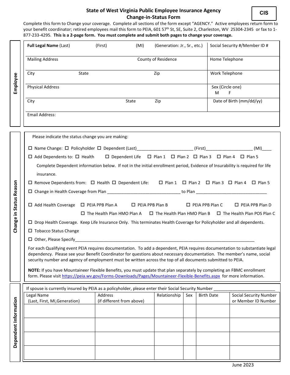 Form Cis - Fill Out, Sign Online And Download Printable Pdf, West 