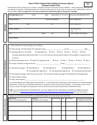 Form CIS Change-In-status Form - West Virginia