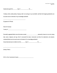 Form AID-LI-TA-AFF Affidavit of Prior Title Work Experience - Arkansas, Page 2