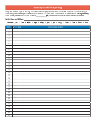 Form CR-011393 Monthly Sushi Rice Ph Log - South Carolina, Page 2