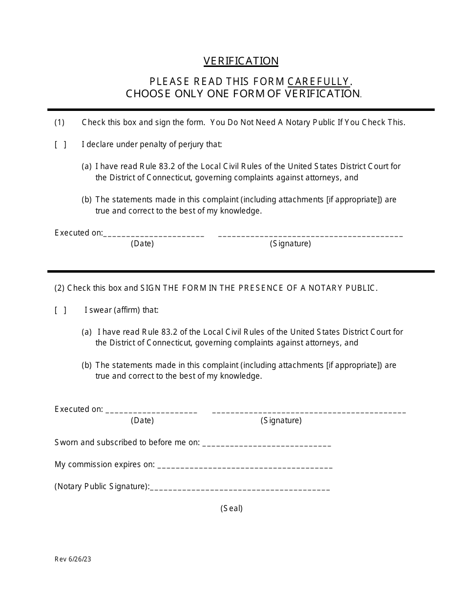 Instructions for Filing a Complaint Against an Attorney - Connecticut, Page 2