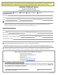 Document preview: Request for Medical Records - Alabama