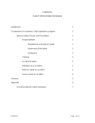 Aircraft Incident/Accident Statement - Flight Operations Program - Louisiana, Page 2