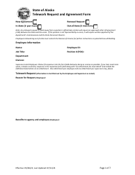 Telework Request and Agreement Form - Alaska
