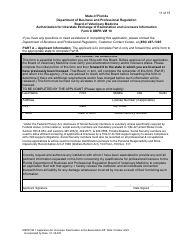 Form DBPR VM1 Application for Licensure: Examination or Re-examination - Florida, Page 12
