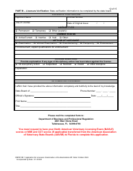 Form DBPR VM1 Application for Licensure: Examination or Re-examination - Florida, Page 13