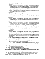 Form DBPR VM1 Application for Licensure: Examination or Re-examination - Florida, Page 15