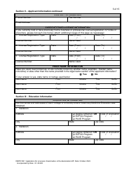 Form DBPR VM1 Application for Licensure: Examination or Re-examination - Florida, Page 6