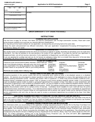 Form NYS-APP Application for NYS Examinations - New York, Page 3