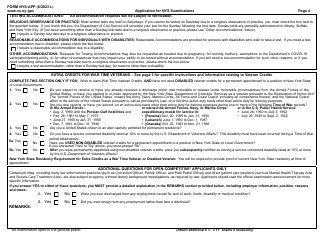 Form NYS-APP Application for NYS Examinations - New York, Page 4