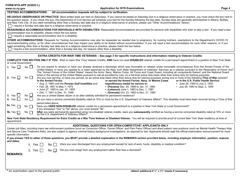 Form NYS-APP Download Fillable PDF or Fill Online Application for NYS ...