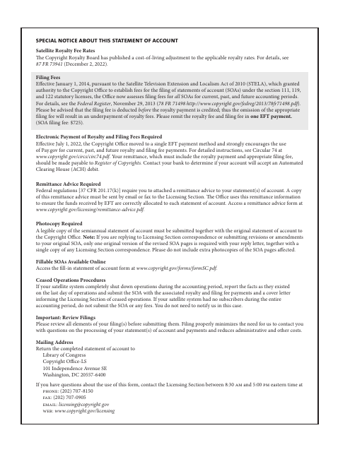 Form SC  Printable Pdf