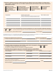 Formulario DHHS-3400-A Informacion Adicional Para Los Programas De Medicaid Selectos - South Carolina (Spanish), Page 2