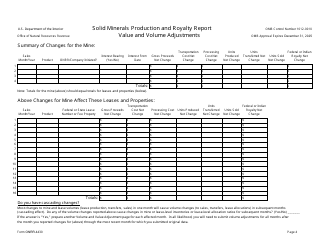 Form ONRR-4430 Solid Minerals Production and Royalty Report, Page 4
