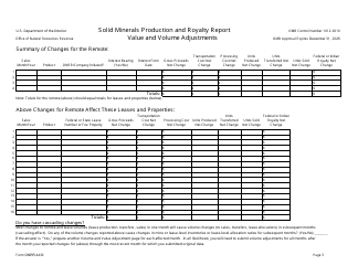 Form ONRR-4430 Solid Minerals Production and Royalty Report, Page 5