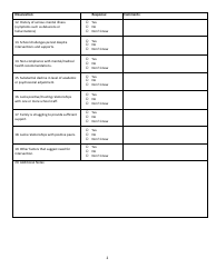 Wisconsin School Threat Assessment Form - Phase II - Risk Factors - Wisconsin, Page 2