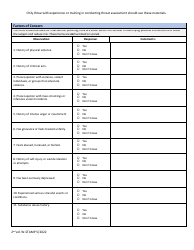 Document preview: Wisconsin School Threat Assessment Form - Phase II - Risk Factors - Wisconsin
