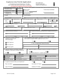 Form NSP451 Explosive Use Permit Application - Nebraska, Page 2