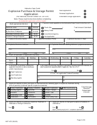 Form NSP452 Explosive Purchase &amp; Storage Permit Application - Nebraska, Page 2