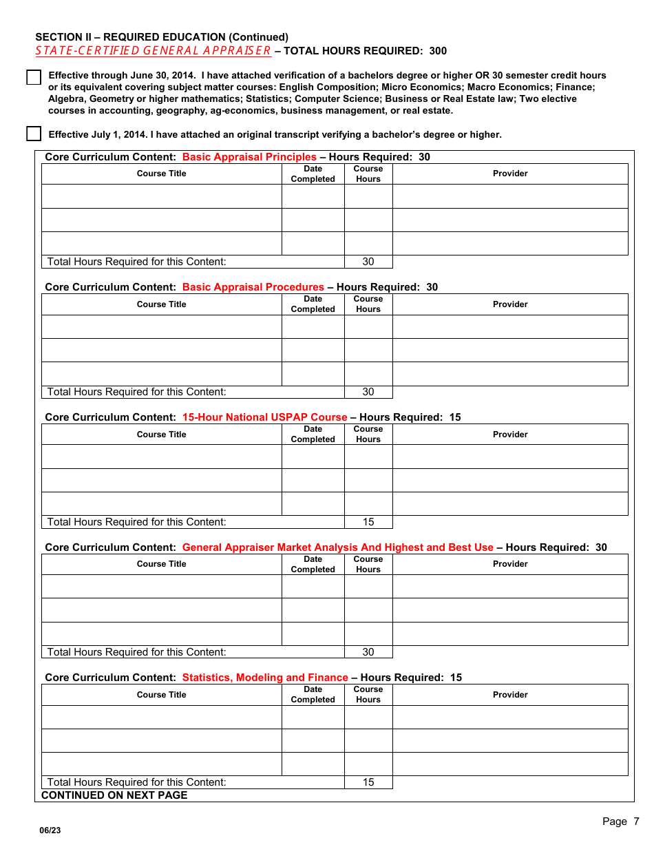 South Dakota Application for StateCertified General/Residential