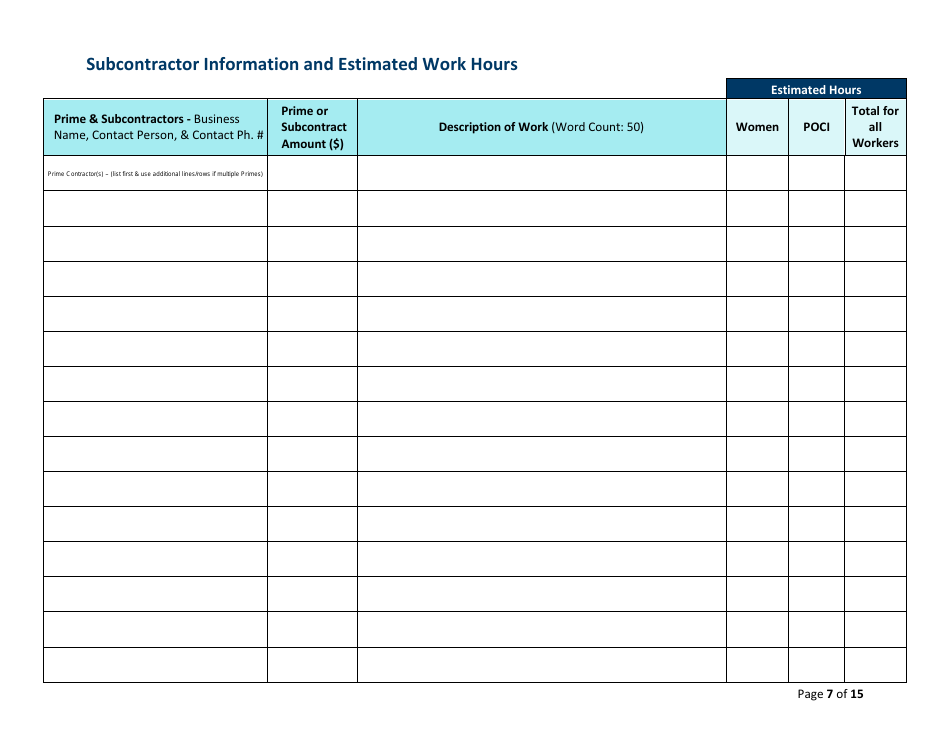 Preconstruction Packet for Prime Contractors - Minnesota, Page 7