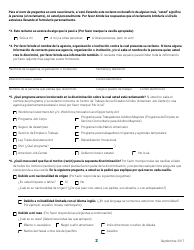 Formulario De Informacion Sobre Un Reclamo Por Discriminacion - Nebraska (Spanish), Page 2