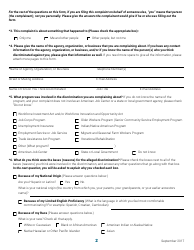 Discrimination Complaint Information Form - Nebraska, Page 2