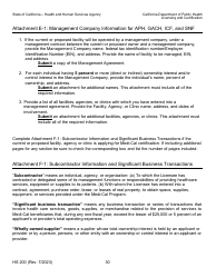 Form HS200 Licensure &amp; Certification Application - California, Page 30