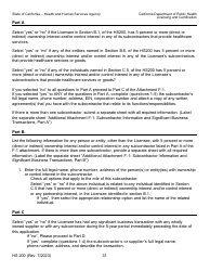 Form HS200 Licensure &amp; Certification Application - California, Page 31