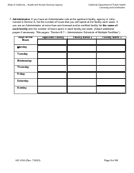 Form HS215A Applicant Individual Information - California, Page 3