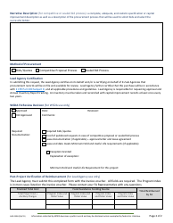 Form AGR-2308 Food Assistance - Capital Improvement Procurement Request/Approval Form - Washington, Page 2