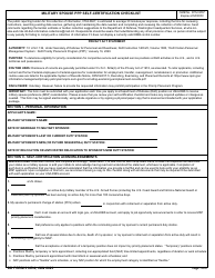 DD Form 3145-4 Military Spouse PPP Self-certification Checklist