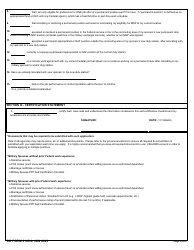 DD Form 3145-4 Military Spouse PPP Self-certification Checklist, Page 2