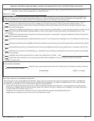 Document preview: DD Form 3145-3 Military Reserve and National Guard Technician PPP Self-certification Checklist